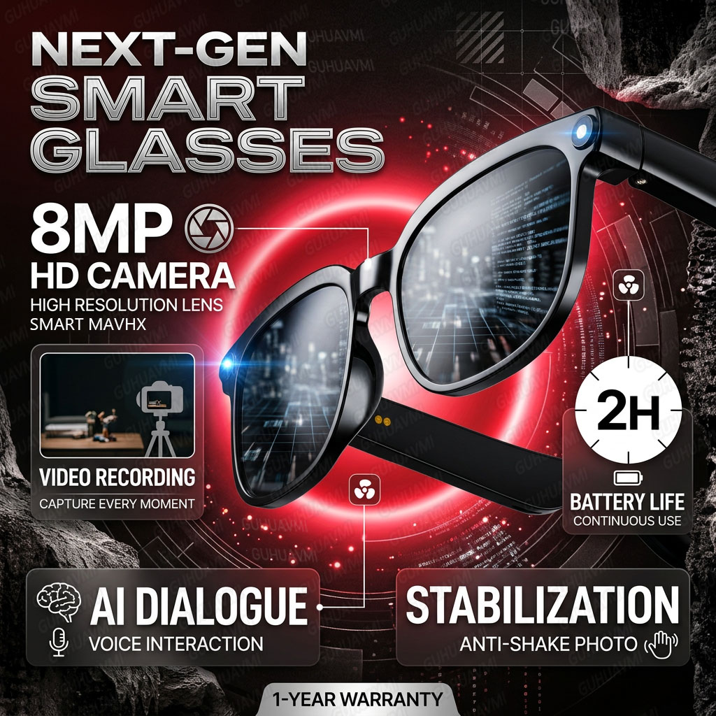 Wireless Smart Camera Glasses  - đánh giá và giá Audio Hd Music