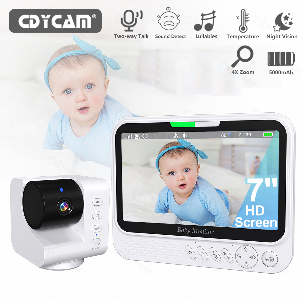 7'' Video Baby Monitor With 4X - đánh giá và giá Zoom Audio Music