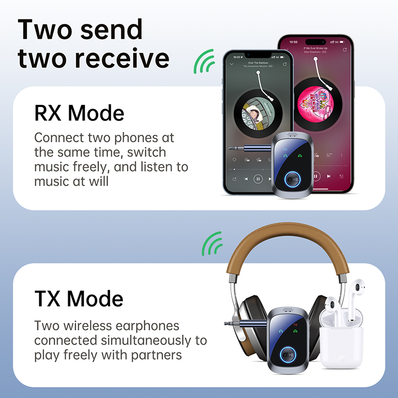 2-in-1 Bluetooth 5.4 Audio Rec - đánh giá và giá Audio Hd Music