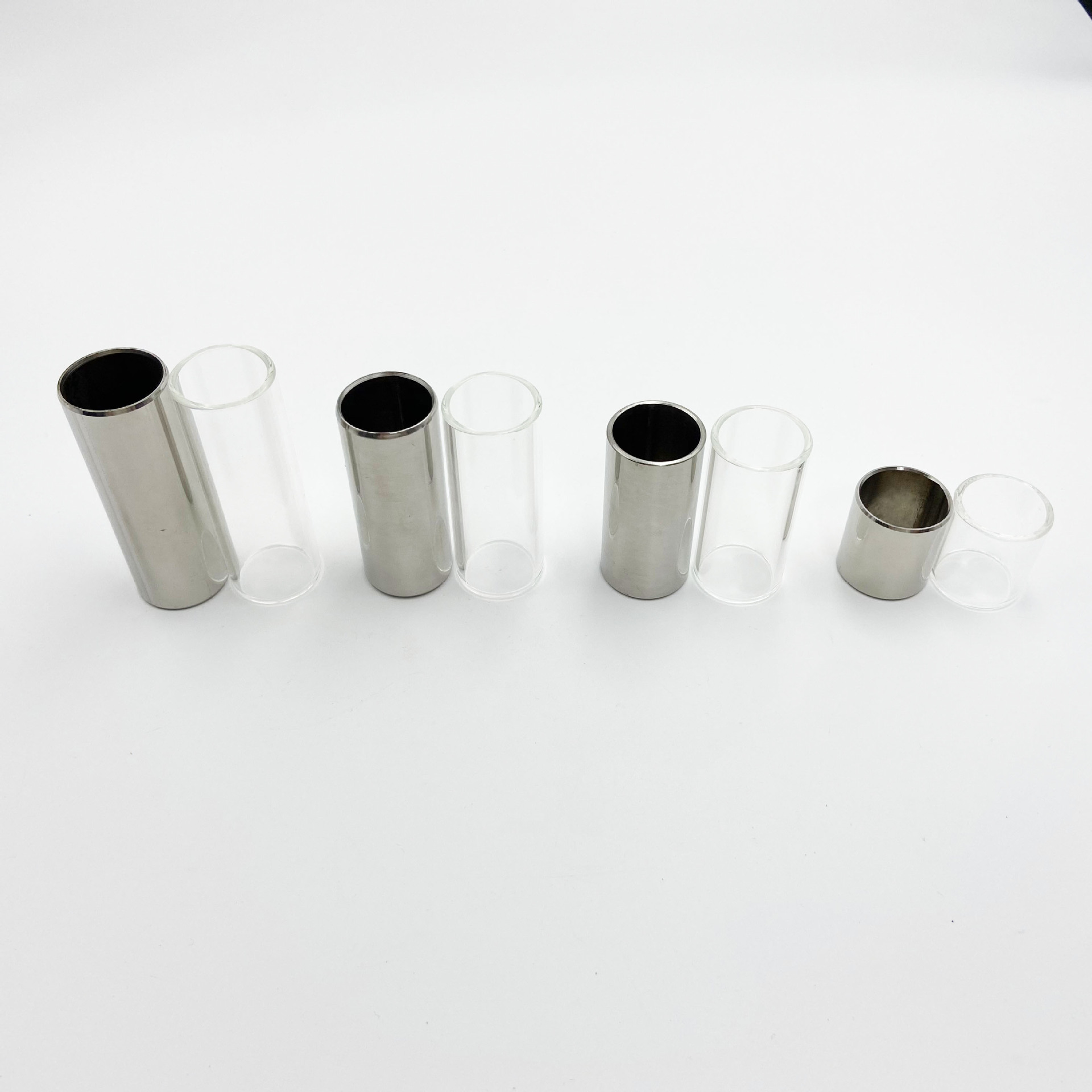 Guitar Glass + Stainless Steel - đánh giá và giá Guitar Slide Tube