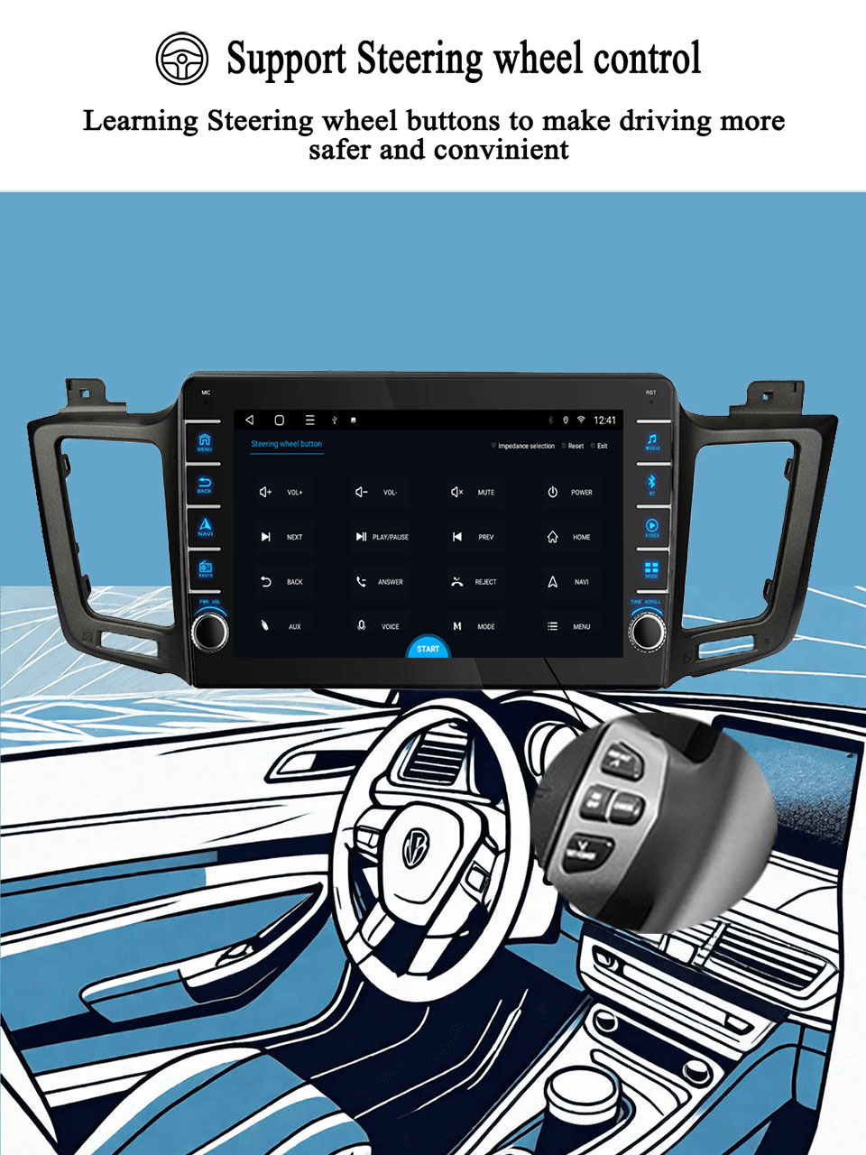For Toyota RAV4 2012 - 2018 Ca - đánh giá và giá Audio Music Player Pc
