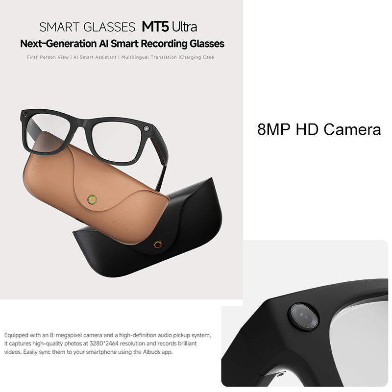 2026 AI smart Glasses HD 800W  - đánh giá và giá Audio Hd Music
