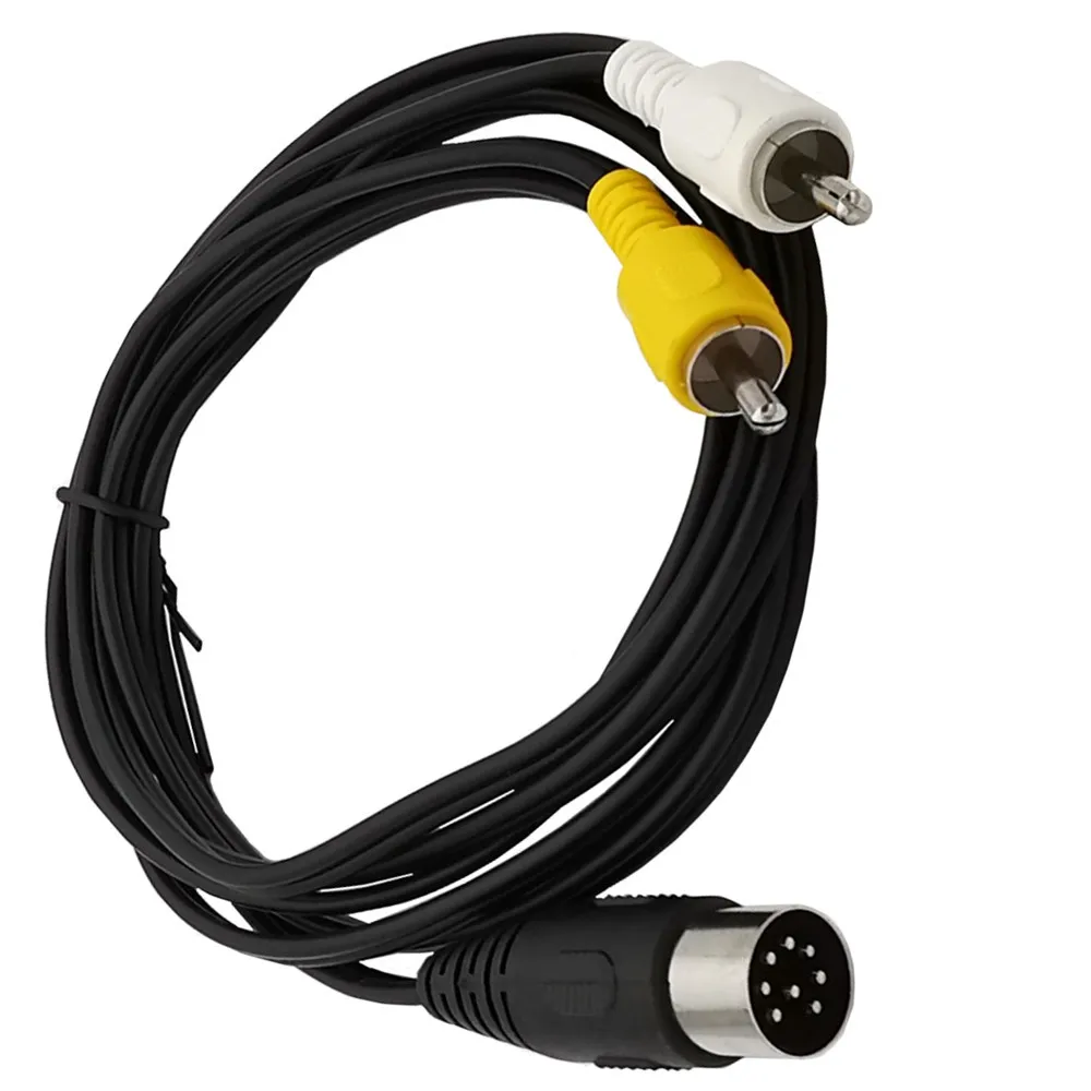 Din 8 Pin to 2RCA Cable 8Pin D - đánh giá và giá Audio Music Instrumental