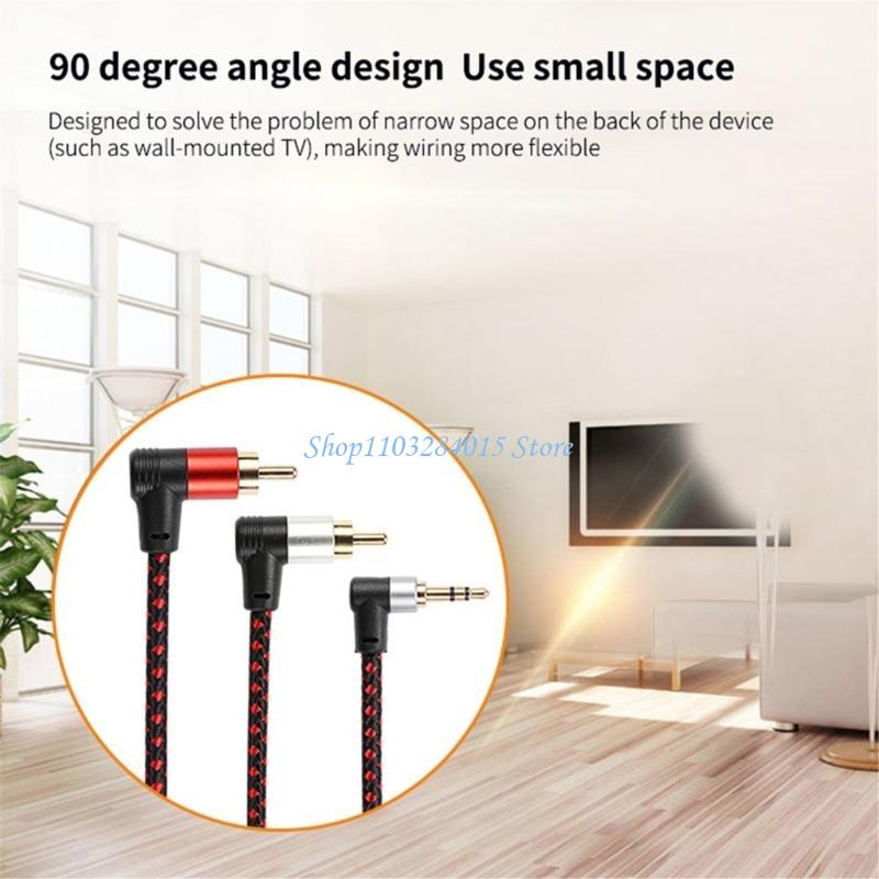 R6FF 90 ° RCA Cắm Cáp 3.5mm đế - đánh giá và giá Audio And Music Splitter
