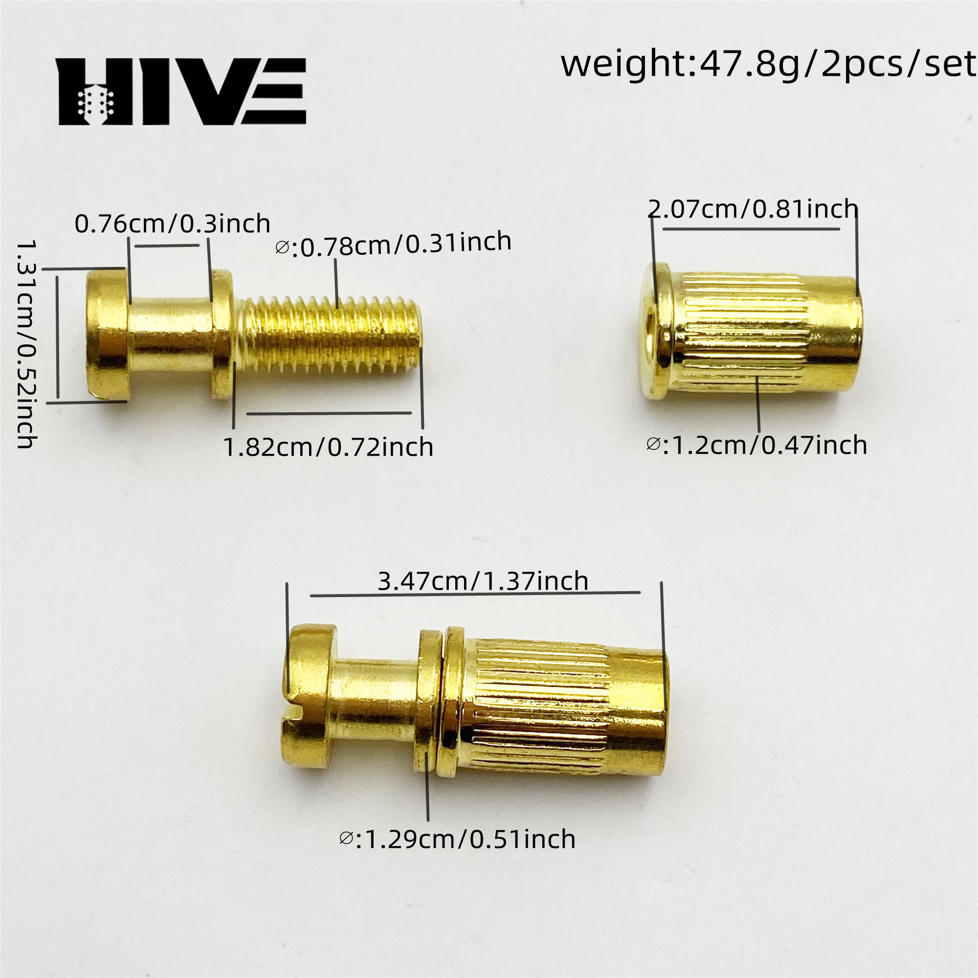 2Pcs Electric Guitar Bridge Po - đánh giá và giá Guitar Slide Tube