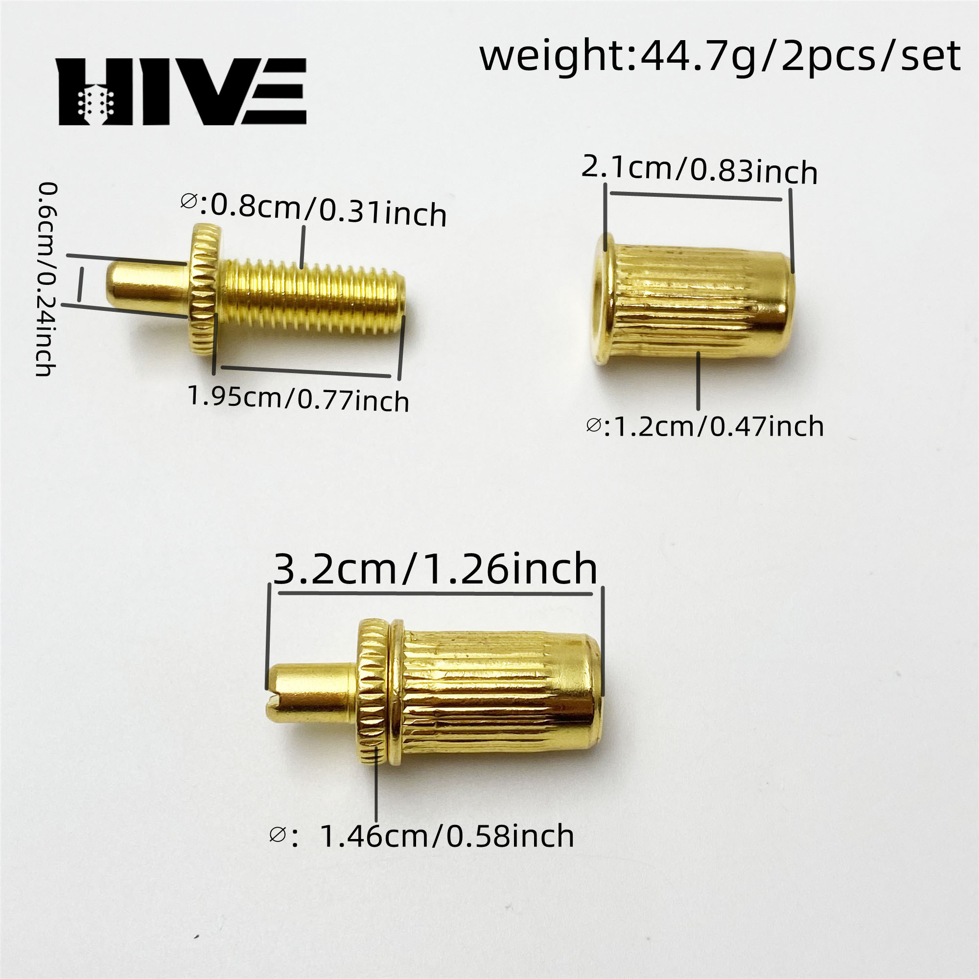 2Pcs Electric Guitar Bridge Po - đánh giá và giá Guitar Slide Tube
