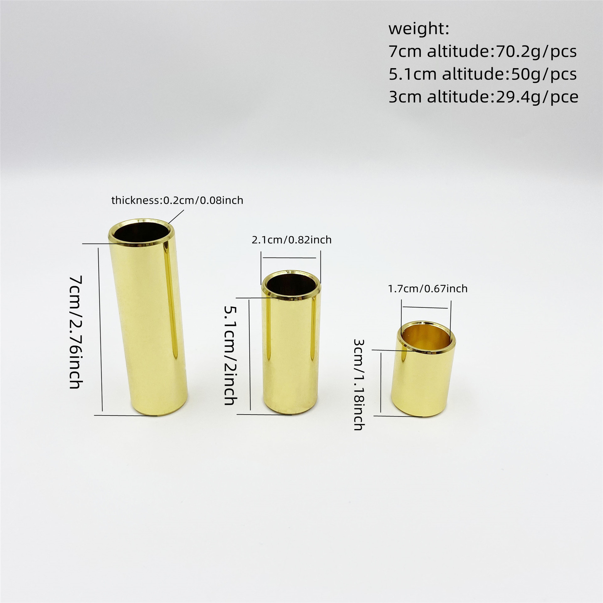 12-Pack Brass Guitar Slide Ass - đánh giá và giá Guitar Slide Tube