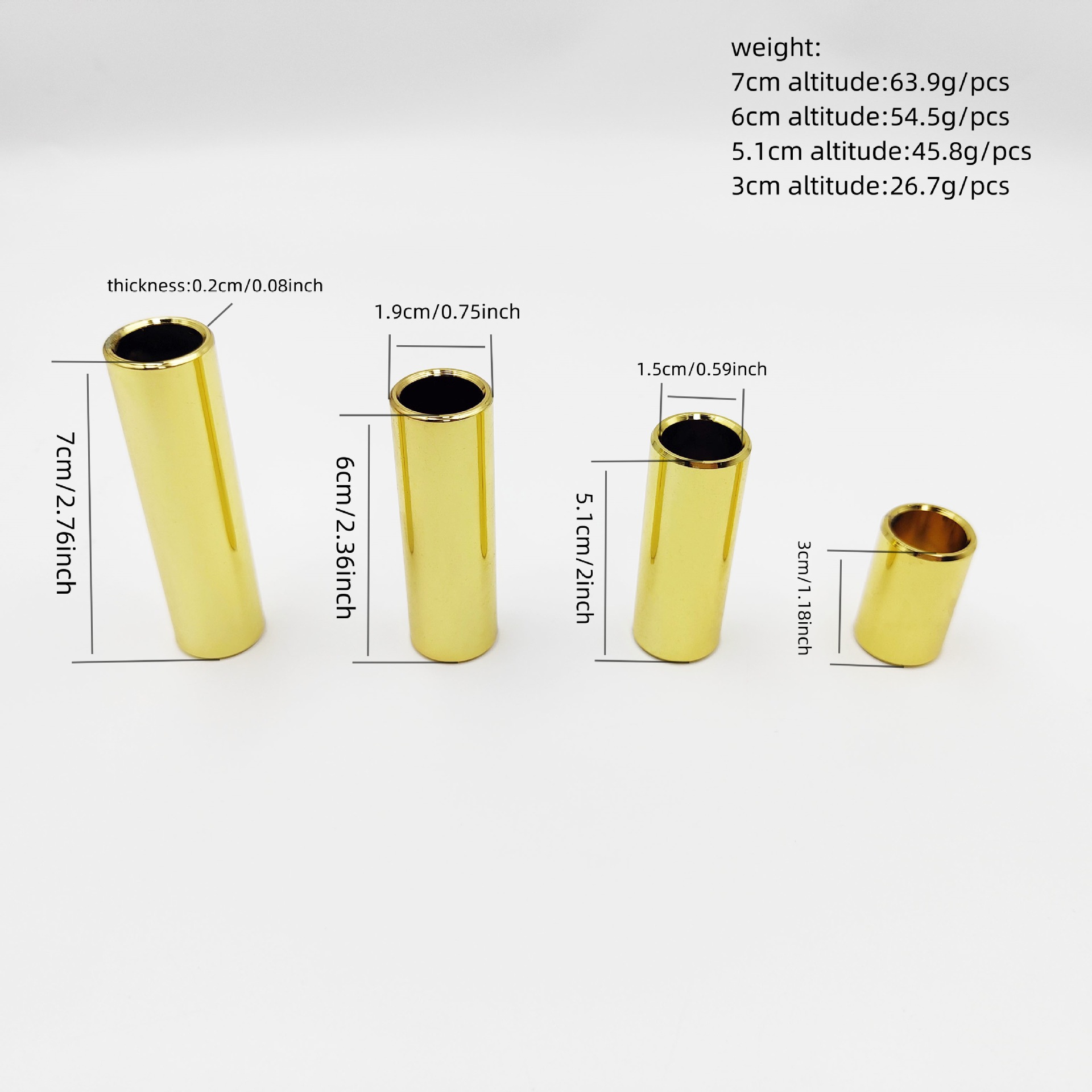 12-Pack Brass Guitar Slide Ass - đánh giá và giá Guitar Slide Tube